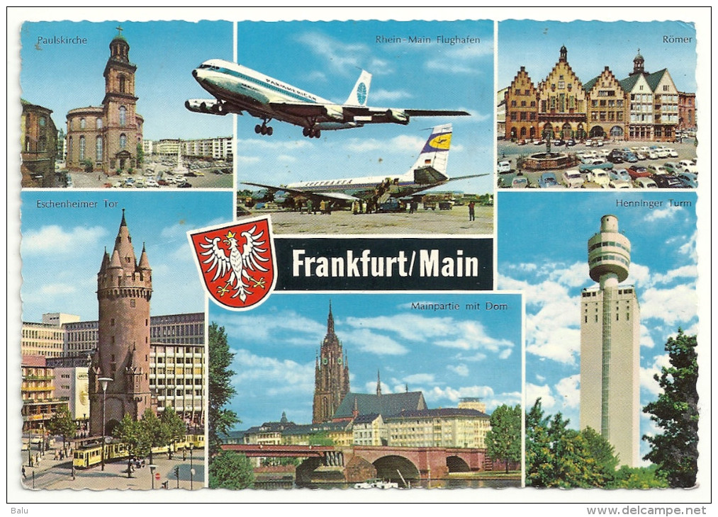 MBK Frankfurt/Main. Paulskirche, Rhein-Main Flughafen Lufthansa Panamerican, Römer Eschenheimer Tor Henninger Turm. Neu - Frankfurt A. Main