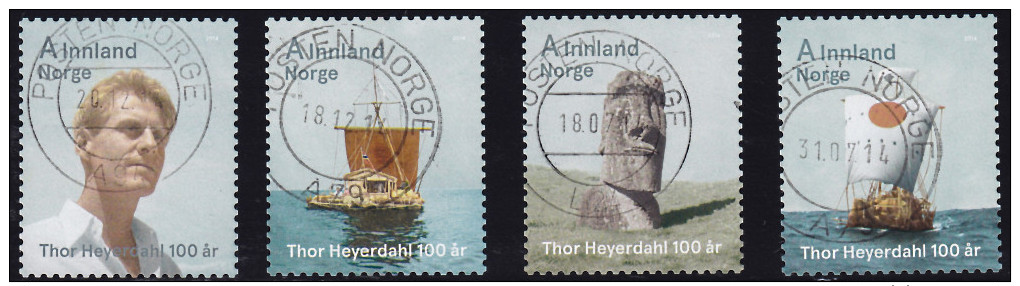 Norwegen  2014  Thor Heyerdahl Gestempelt - Oblitérés