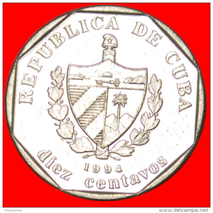 * Medal Alignment  CONVERTIBLE PESO: CUBA  10 CENTAVOS 1994!!! LOW START NO RESERVE! - Cuba