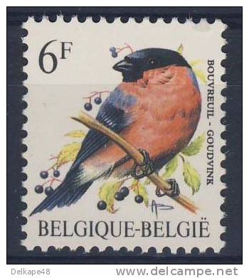 Belgie Belgique Belgium 1988 Mi 2347 YT 2294 Sc 1225 **pyrrhula Pyrrhula: Nothern Bullfinch/ Bouvreuil Pivoine/ Goudvink - Zangvogels