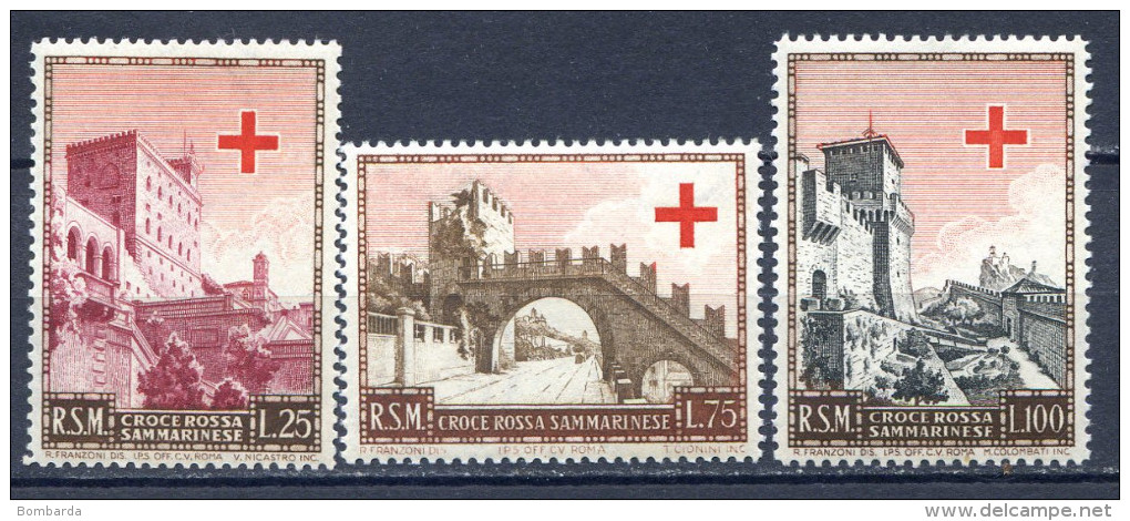 SAN MARINO 1951 -PRO CROCE ROSSA  S.71 MNH** - Neufs