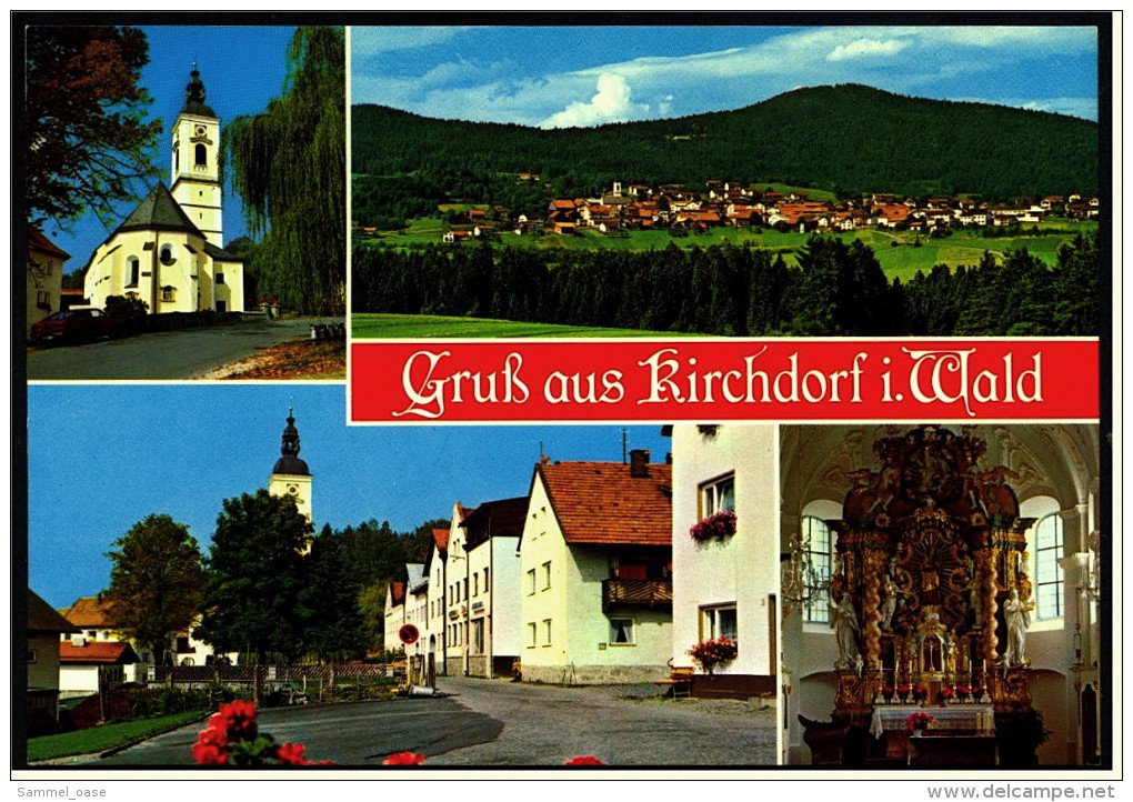 Kirchdorf Im Bayr. Wald  -  Mehrbild-Ansichtskarte Ca.1980  ( 4558 ) - Regen