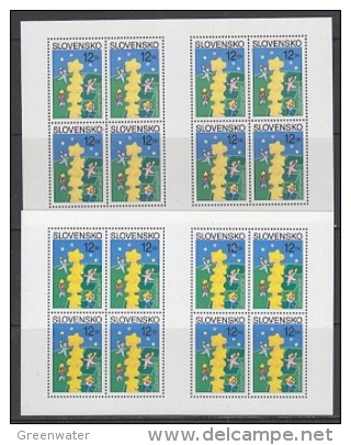 Europa Cept 2000 Slovakia 1 Normal Stamp + 1 Phosphor Stamp  Sheetlets** Mnh (F3508) - 2000