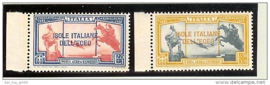 Sonstige - Ägäische Inseln 1932 Flugpost Mi#103/4 ** Postfrisch - - Altri - Europa