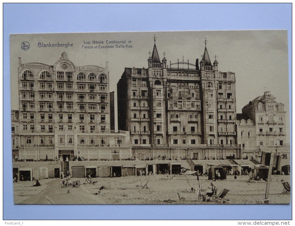 Belgium Blankenberghe Las Hotel Continental Et Palace Et Excetsior Belle-Vue - Blankenberge