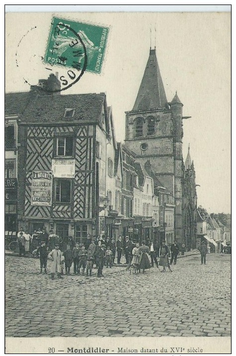 80, Somme, MONTDIDIER, Maison Datant DuXVIe Siécle, Animations, Scan Recto-Verso - Montdidier