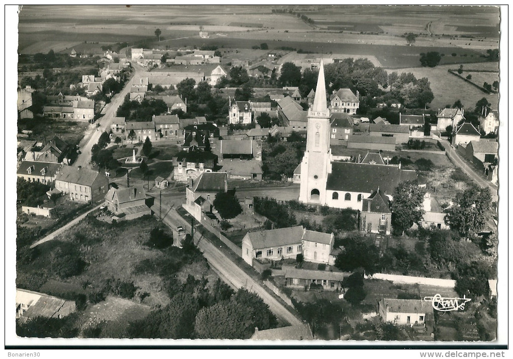 CPSM 62 CROISILLES BELLE VUE GENERALE AERIENNE - Croisilles