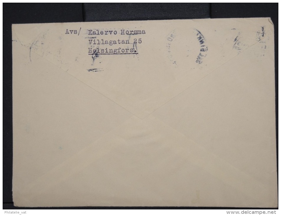 FINLANDE-Enveloppe De Helsinski Pour La France   Aff Plaisant à Voir   P6085 - Covers & Documents