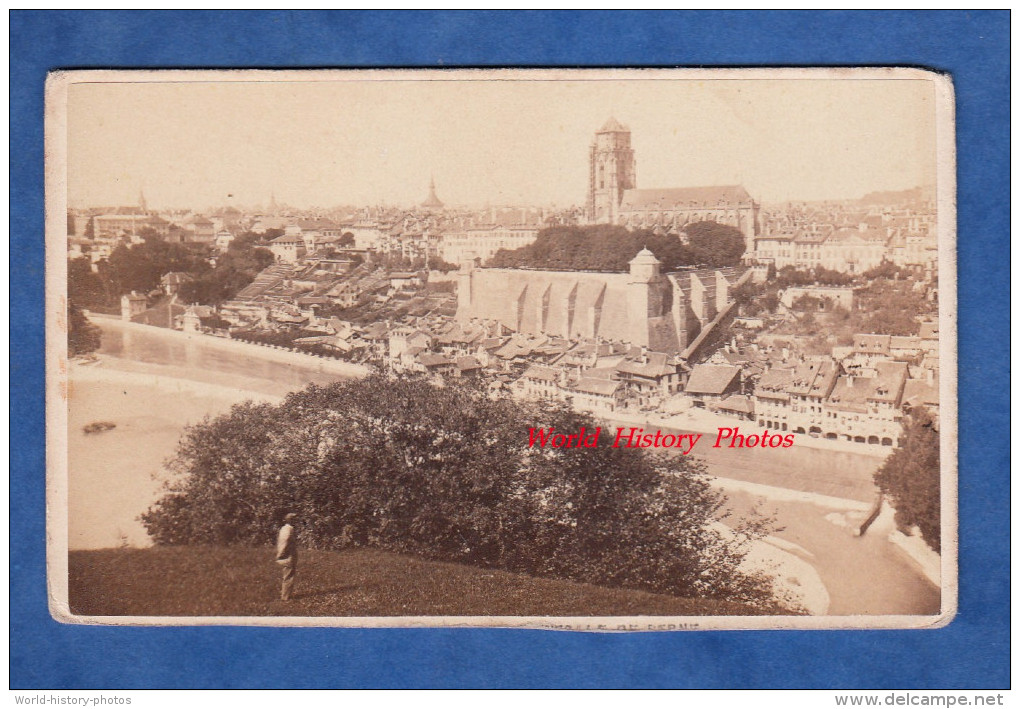 Photo Ancienne CDV Vers 1870 - BERNE / BERN ( Suisse ) - Vue Générale - Photographie Garcin à Geneve - Antiche (ante 1900)