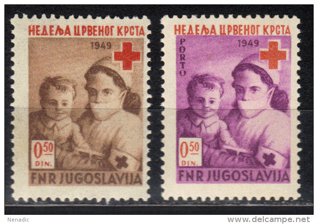 Yugoslavia,Red Cross 1949.,MNH - Nuovi