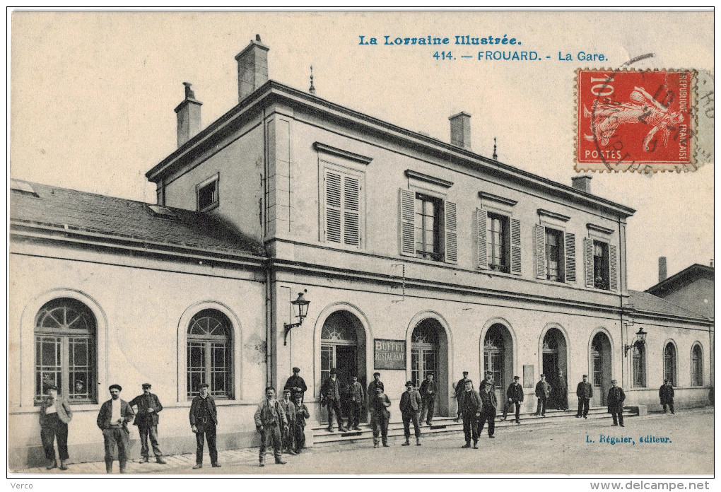 Carte Postale Ancienne De FROUARD - LA GARE - Frouard