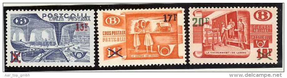 Belgien Postpaket Mi#38-40** Postfrisch - Bagages [BA]