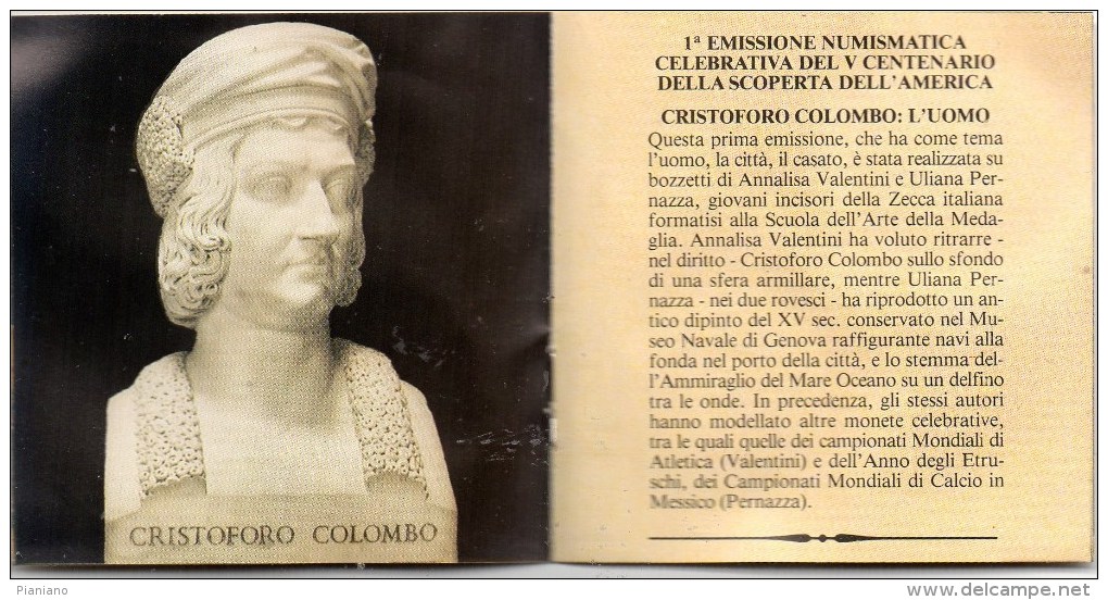 PIA - ITALIA- 1989 : 2 Monete Nell´ Astuccio Originale - Tiratura : 25.000 Serie  !!!!! - Jahressets & Polierte Platten