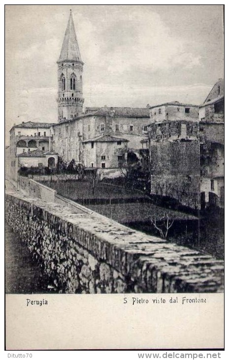 Perugia - S.pietro Visto Dal Frontone - Formato Piccolo Non Viaggiata - Perugia