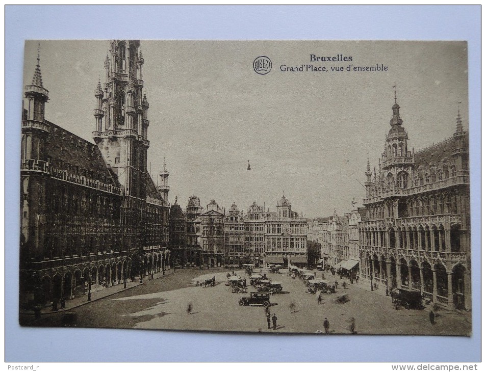 Belgium Brussels Grand'Place ,vue D'ensemble 1928 A2 - Plazas