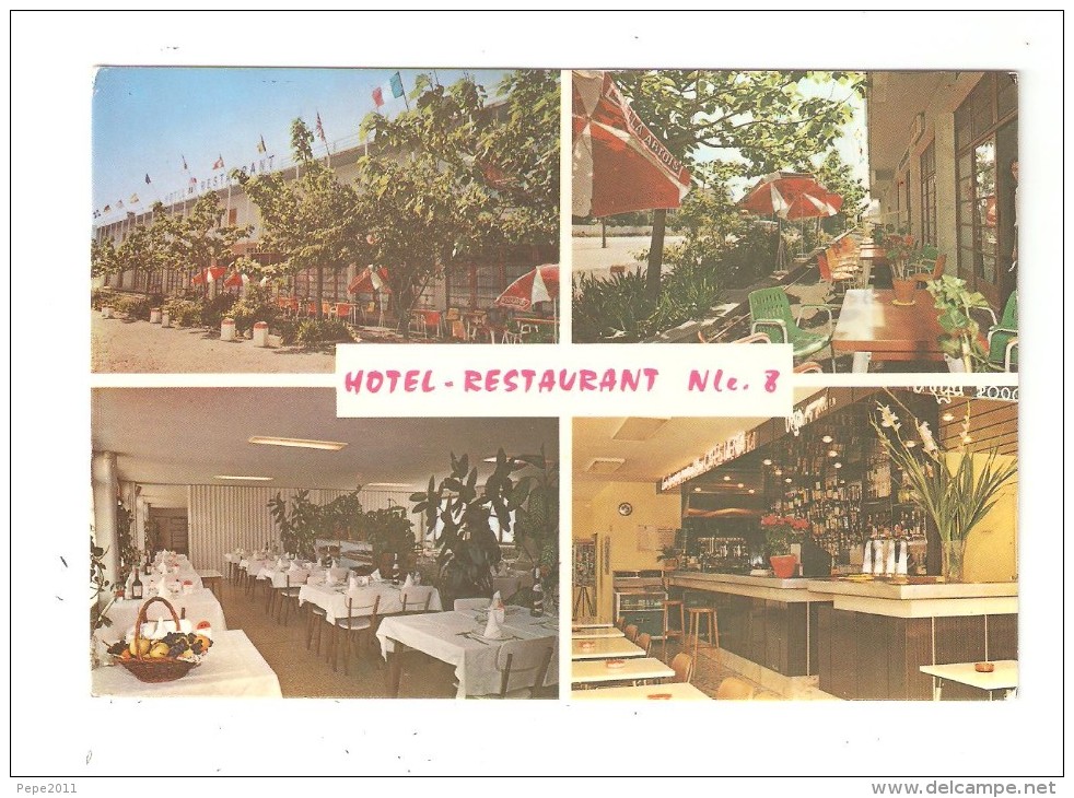 CPSM : 83 - OLLIOULES Hôtel Restaurant Nle.8 Quartier Ouiez : 4 Vues : - Ollioules