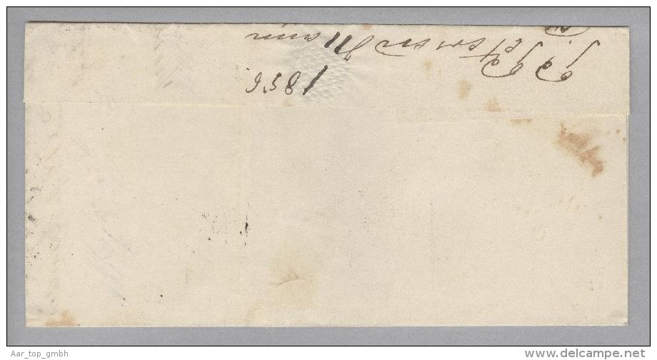 Dänemark 1856-07-01 Sonderborg Brief Mit Mi#4 Nach Flensburg 3-Ring-O #71 - Storia Postale