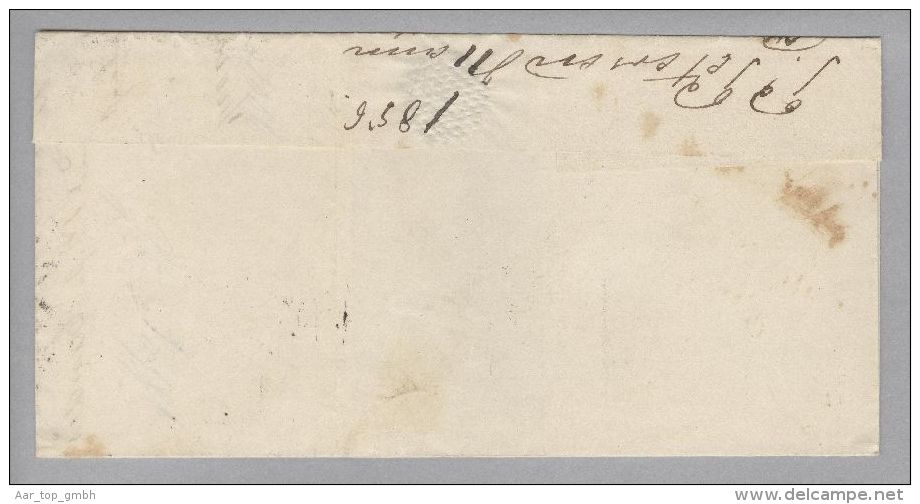 Dänemark 1856-07-01 Sonderborg Brief Mit Mi#4 Nach Flensburg 3-Ring-O #71 - Lettres & Documents