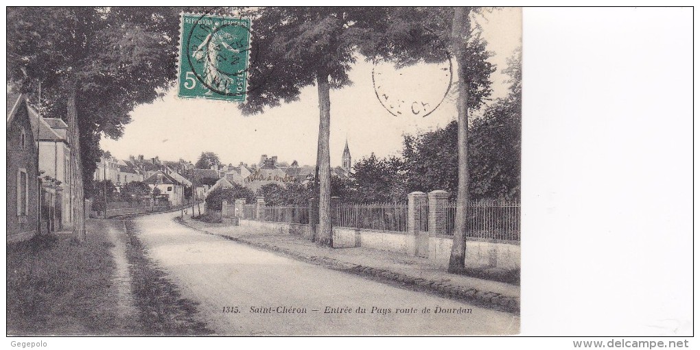 SAINT- CHERON - Entrée Du Pays , Route De Dourdan - Saint Cheron