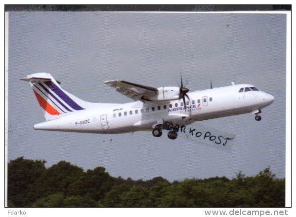 ATR.42 Air France Airlines ATR-42 Aereo Avion ATR42 Aircraft Aviation Aiplane ATR 42  (Avions De Transport Régional) - 1946-....: Ere Moderne