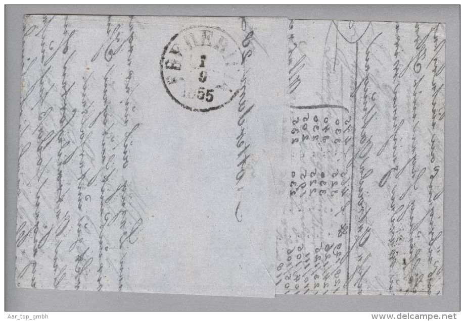 Dänemark 1855-09-01 Frederica (Brief Aus Rotterdam) Mit Mi#4 Nach Randers - Lettres & Documents