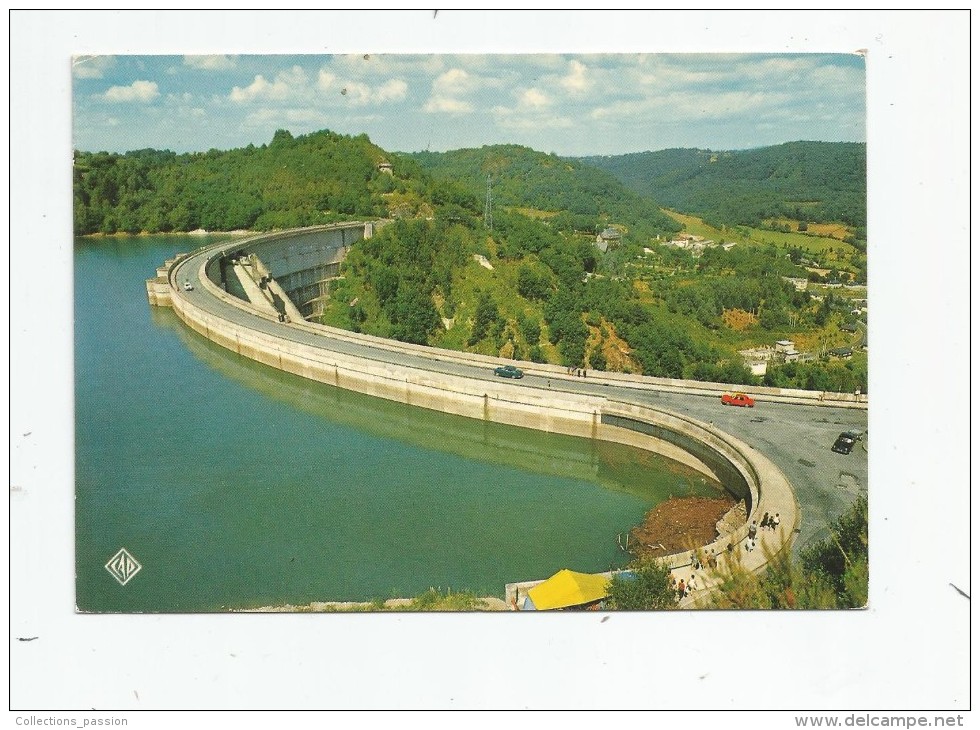 Cp , 19 , BORT LES ORGUES , Le Barrage , Voyagée 1977 , Ed : Théojac - Autres & Non Classés