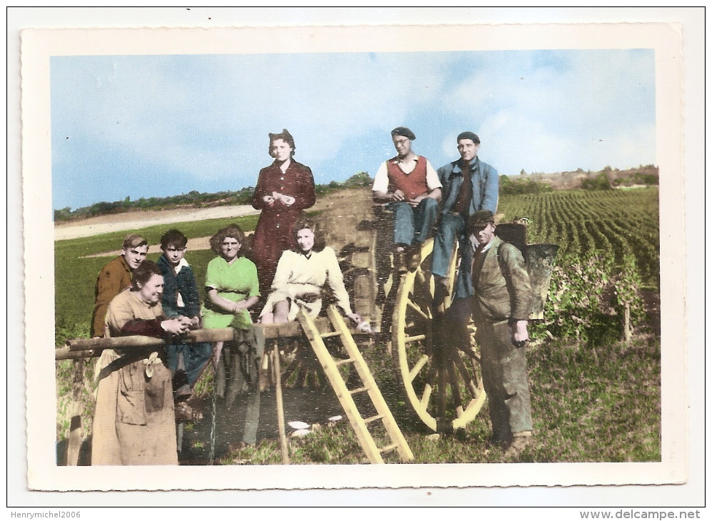 Yonne - 89 - Chablis - En Vendanges Vendange Charette Animée - Repos Aprés La Cueillette , Ed  Photo Hamon - Chablis