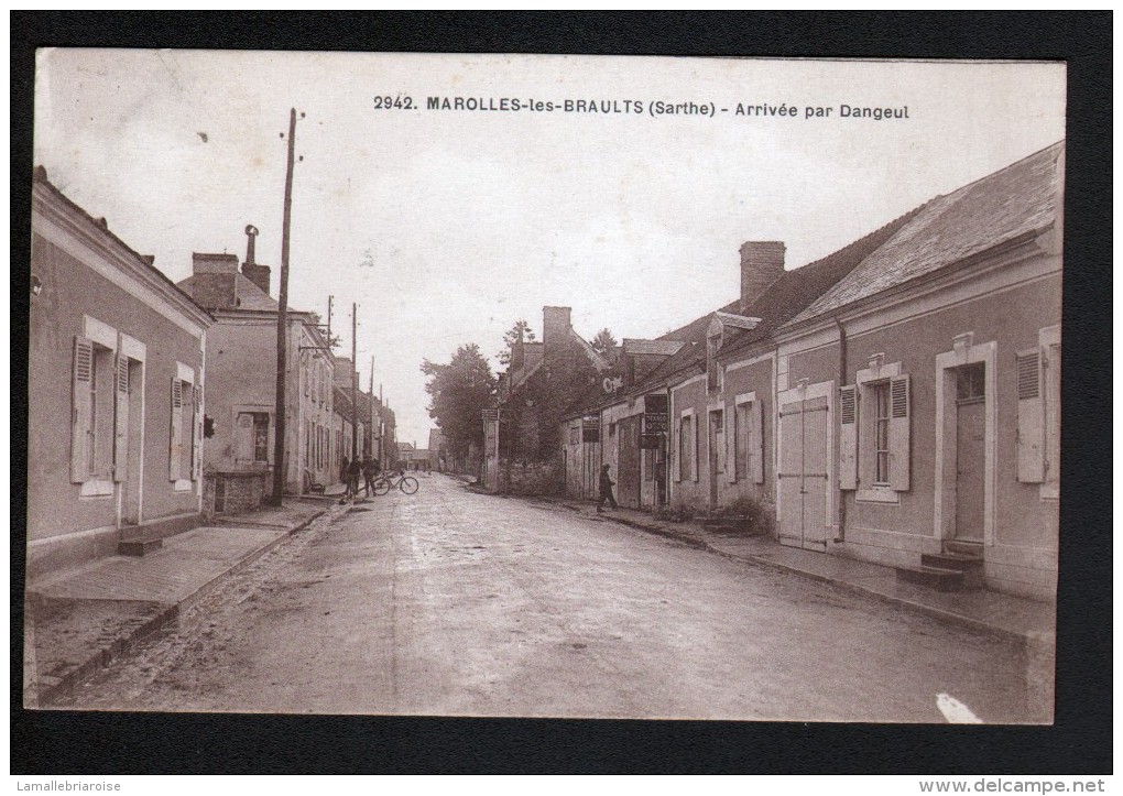 72, MAROLLES LES BRAULTS, ARRIVEE PAR DANGEUL, 2 SCANS - Marolles-les-Braults