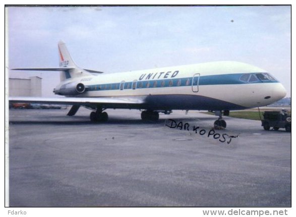 Caravelle VI R United Airlines Aereo Avion Aircraft Aviation Aiplane - 1946-....: Moderne