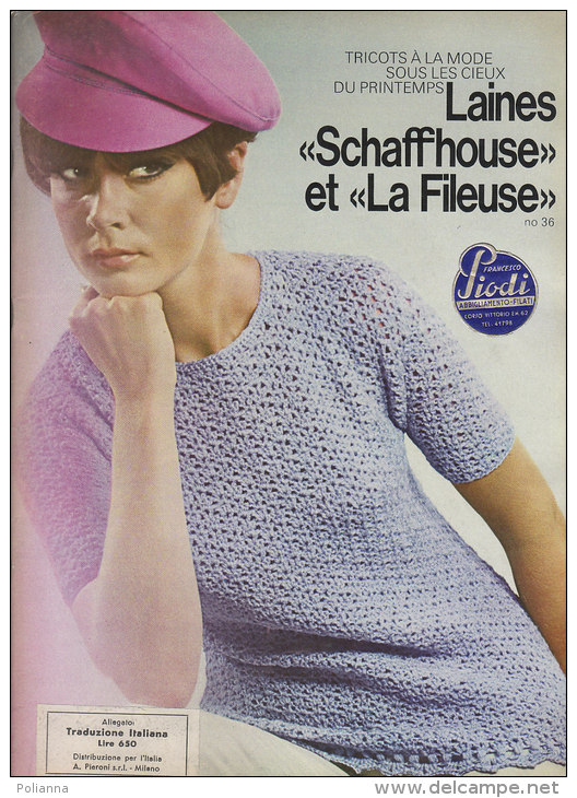 RA#50#06 LAINE DE SCHAFFHOUSE - LAINES "LA FILEUSE" 36ème Album Anni '60/MODA/MAGLIA/LAVORI FEMMINILI - Moda