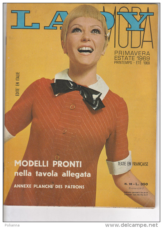 RA#50#14 LADY MODA PRIMAVERA ESTATE 1969 N.18 /CASTAMODELLI/CUCITO/LAVORI FEMMINILI - Mode