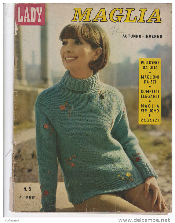 RA#50#17 LADY MAGLIA N.5 AUTUNNO - INVERNO 1964/MODA MAGLIA/LAVORI FEMMINILI - Moda