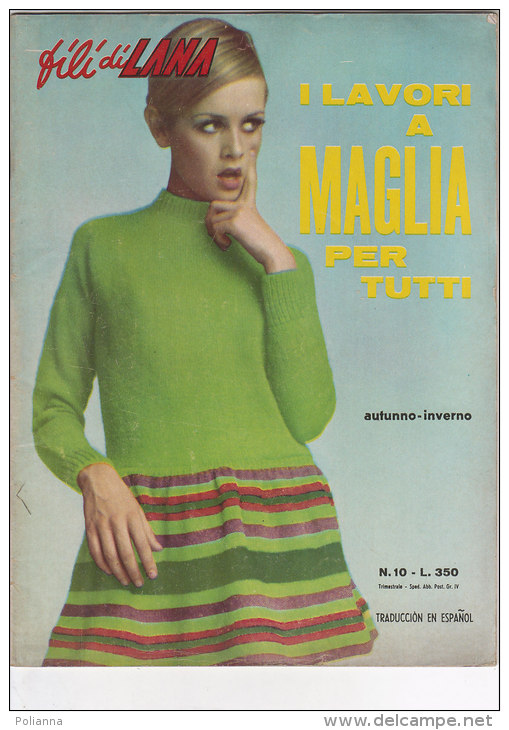 RA#50#18 FILI DI LANA N.10 AUTUNNO - INVERNO 1968/MODA MAGLIA/LAVORI FEMMINILI - Mode