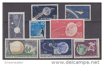 Space  8v ** Mnh  (only Romania 1v Is Used) - Autres & Non Classés