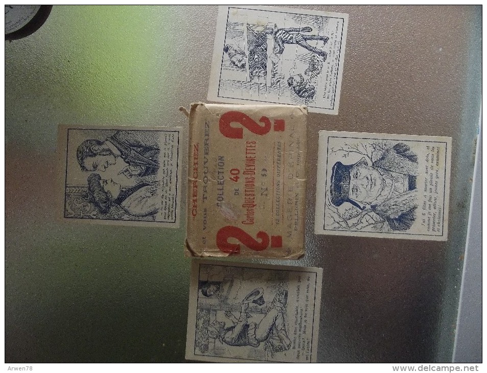 Collection De 40 Cartes Questions Devinettes Images D´epinal Pellerin Pochette N° 9 Toutes En Photo - Autres & Non Classés