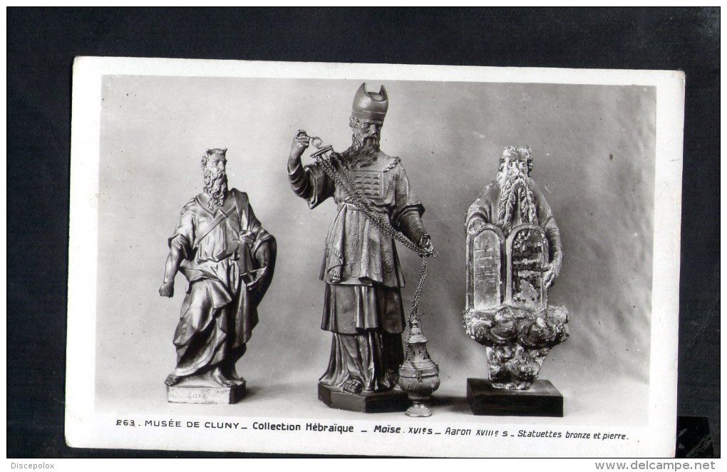 N763 COLLECTION HEBRAIQUE: MOISE - STATUETTES BRONZE ET PIERRE - MUSEE DE CLUNY - YUDEUM, GIUDAISMO, JUDAICA - Jodendom