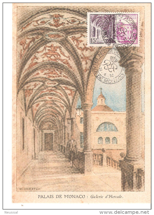 Tarjeta Postal De Monaco De 1952.- - Brieven En Documenten