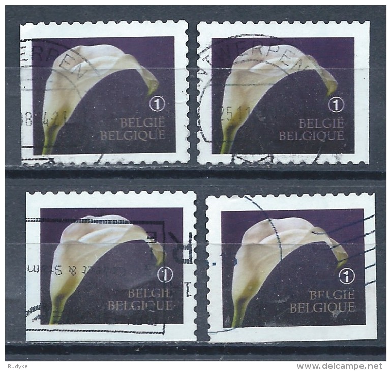 BELGIE 4368 A B C °  4 ZEGELS UIT B114 - Used Stamps