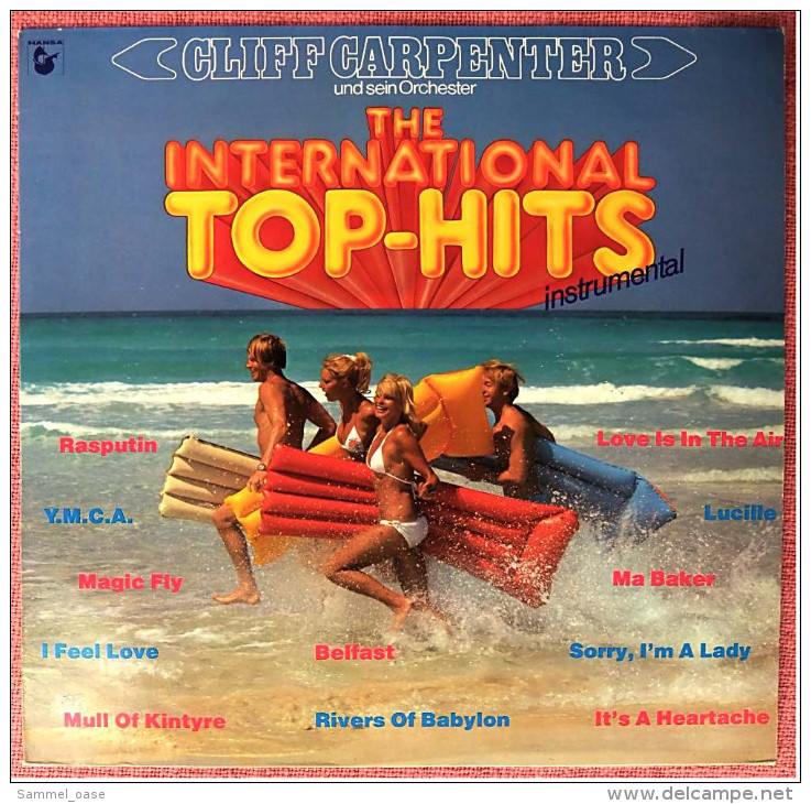LP Vinyl  -  Cliff Carpenter  -  The International Top-Hits Instrumental  - Von Hansa 1979 - Instrumental
