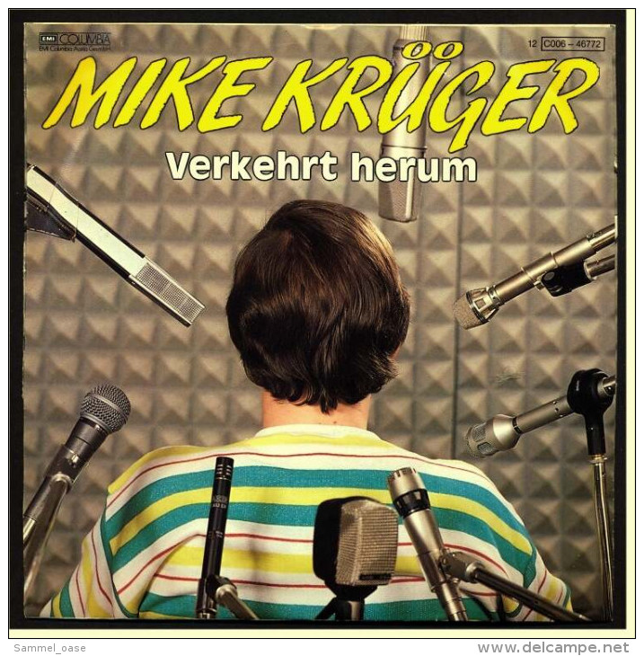 Seltene 7" Single Mike Krüger  -  Ö3 Verkehrsdienst / Verkehrt Herum  ,  Von EMI 1983 - Otros - Canción Alemana