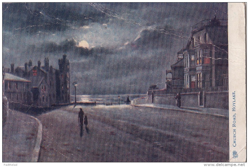 POSTCARD CHURCH ROAD HOYLAKE Liverpool Merseyside - Liverpool