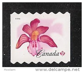 CANADA 2006, # 2187v, FLOWERS DEFINITIVES :Spotted Coralroot, From Quartely Pack  Mnh - Timbres Seuls