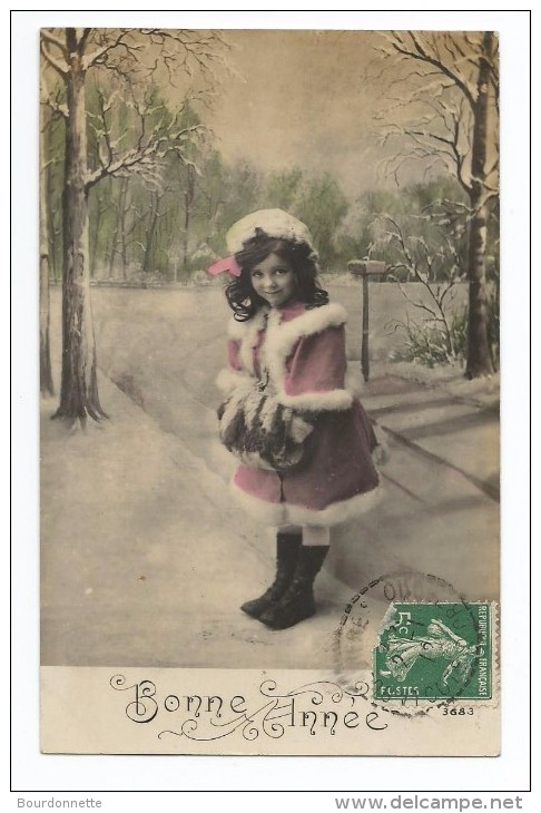 ENFANTS - LITTLE GIRL - MAEDCHEN - Jolie Carte Fantaisie Portrait Fillette - Portraits