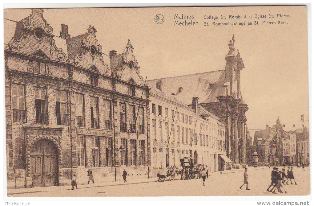 Mechelen, Malines, St Romboutskollege En St Pieters Kerk (pk19506) - Mechelen