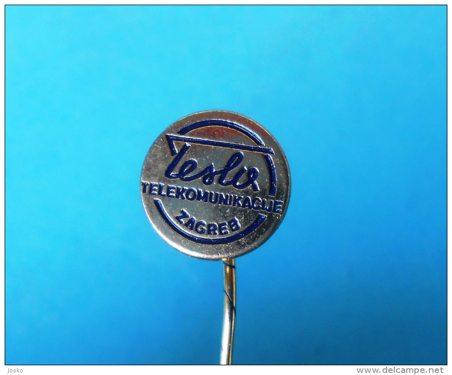 NIKOLA TESLA - Famous Inventor * Vintage Pin Badge Radio Physicist Physicien Physiker Inventeur Anstecknadel Distintivo - Celebrities