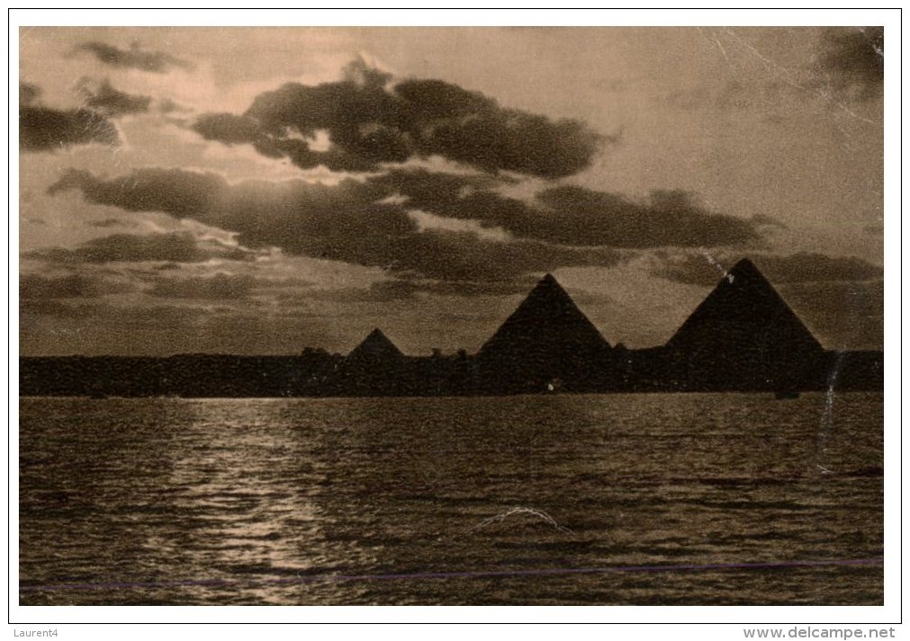 (236) (very Old Postcard - Carte Ancienne) Egypt - Cairo Pyramid During Nile Flood - Pyramides