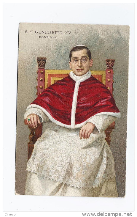 CPA RELIGION CATHOLIQUE - PAPE - S.S. BENEDETTO XV - Superbe Portrait En Illustration - Papi