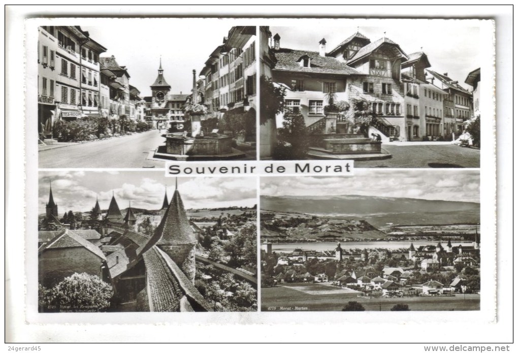 CPSM MORAT (Suisse-Fribourg) - 4 Vues - Morat