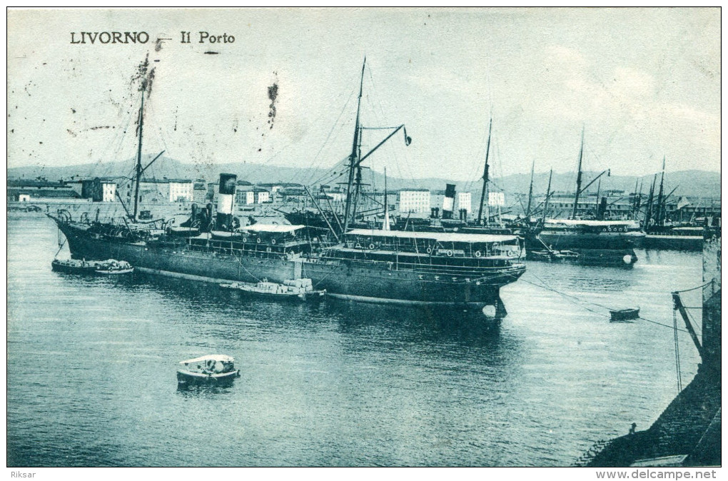 ITALIE(LIVORNO) BATEAU PAQUEBOT - Livorno