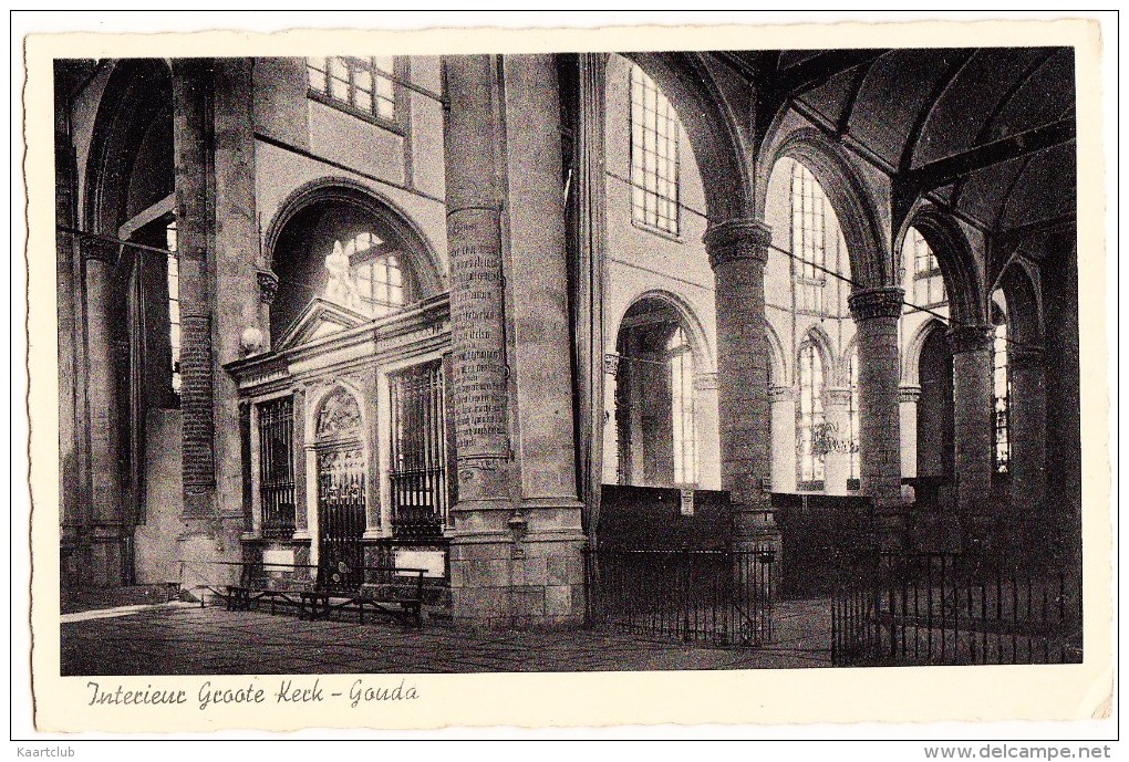 Gouda - Interieur Groote Kerk    - Zuid-Holland / Nederland - Gouda